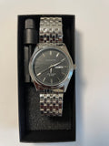 Silver & black ZENITH watch