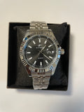 Ricecoff black & silver watch